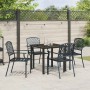 Conjunto de Comedor de Jardín 5 pcs Antracita Acero