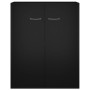 Aparador de madera contrachapada negro 60x30x75 cm de vidaXL, Aparadores - Ref: Foro24-800730, Precio: 55,13 €, Descuento: %