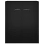 Aparador de madera contrachapada negro 60x30x75 cm de vidaXL, Aparadores - Ref: Foro24-800730, Precio: 53,00 €, Descuento: %