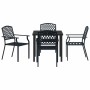 Conjunto de Comedor de Jardín 5 pcs Antracita Acero