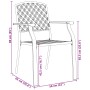 Conjunto de Comedor de Jardín 5 pcs Antracita Acero