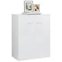 Aparador de madera contrachapada blanco brillante 60x30x75 cm de vidaXL, Aparadores - Ref: Foro24-800735, Precio: 69,54 €, De...