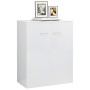 Glossy white plywood sideboard 60x30x75 cm by vidaXL, Sideboards - Ref: Foro24-800735, Price: 73,13 €, Discount: %