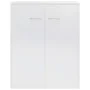 Aparador de madera contrachapada blanco brillante 60x30x75 cm de vidaXL, Aparadores - Ref: Foro24-800735, Precio: 69,54 €, De...