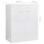 Hochglanzweißes Sperrholz-Sideboard 60x30x75 cm von vidaXL, Sideboards - Ref: Foro24-800735, Preis: 69,54 €, Rabatt: %