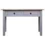 Mesa consola madera maciza pino estilo Panamá gris 110x40x72 cm en Mesas auxiliares | Comprar online en Foro24