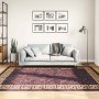 Alfombra lavable antideslizante negro y dorado 160x230 cm