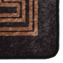Alfombra lavable antideslizante negro y dorado 160x230 cm