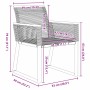 Conjunto de Comedor de Jardín 5 pcs Negro Poliratán
