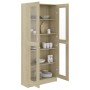 Sonoma Oak Engineered Wood Display Case 82.5x30.5x185.5 cm by vidaXL, Bookcases and shelves - Ref: Foro24-802771, Price: 173,...