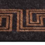 Alfombra lavable antideslizante negro y dorado 190x300 cm