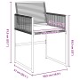 Conjunto de Comedor de Jardín 5 pcs Negro Poliratán