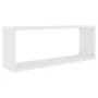 Cube wall shelf 2 pcs engineered wood white 60x15x23cm by vidaXL, Shelves and shelves - Ref: Foro24-807133, Price: 37,44 €, D...