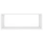 Cube wall shelf 2 pcs engineered wood white 60x15x23cm by vidaXL, Shelves and shelves - Ref: Foro24-807133, Price: 37,44 €, D...