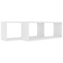 Cube wall shelf 2 pcs engineered wood white 60x15x23cm by vidaXL, Shelves and shelves - Ref: Foro24-807133, Price: 38,20 €, D...