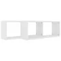 Cube wall shelf 2 pcs engineered wood white 60x15x23cm by vidaXL, Shelves and shelves - Ref: Foro24-807133, Price: 37,44 €, D...