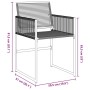 Conjunto de Comedor de Jardín 5 pcs Negro Poliratán