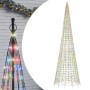 Árbol de Navidad en asta de bandera 1534 LED colores 500 cm