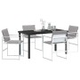 Conjunto de Comedor de Jardín 5 pcs 140 x 70 x 73 cm