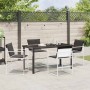 Conjunto de Comedor de Jardín 5 pcs Blanco 140 x 70 x 73 cm