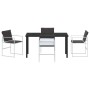 Conjunto de Comedor de Jardín 5 pcs Blanco 140 x 70 x 73 cm