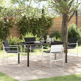 Conjunto de Comedor de Jardín 5 pcs 160 x 80 x 73 cm