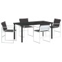 Conjunto de Comedor de Jardín 5 pcs 160 x 80 x 73 cm