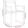 Conjunto de Comedor de Jardín 5 pcs Negro