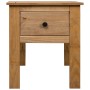 Mesita de noche de madera maciza pino estilo Panamá 46x40x57 cm