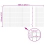 Set de euro valla acero verde 10x1,2 m