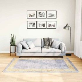 Alfombra lavable antideslizante gris 120x180 cm