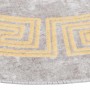 Alfombra lavable antideslizante gris φ120 cm