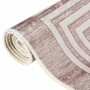 Alfombra lavable antideslizante beige 80x300 cm