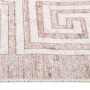 Alfombra lavable antideslizante beige 80x300 cm