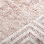 Alfombra lavable antideslizante beige 80x300 cm