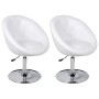 Kitchen stools 2 units white synthetic leather by vidaXL, Kitchen stools - Ref: Foro24-240452, Price: 194,96 €, Discount: %