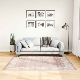 Alfombra lavable antideslizante beige 120x180 cm