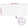 Set de euro valla acero verde 10x1,5 m