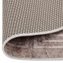 Alfombra lavable antideslizante beige 120 cm