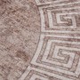 Alfombra lavable antideslizante beige 120 cm