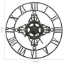 Reloj de pared de metal plateado 78 cm de vidaXL, Relojes de pared - Ref: Foro24-321457, Precio: 77,40 €, Descuento: %