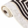Alfombra lavable antideslizante beige claro 80x150 cm