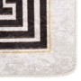 Alfombra lavable antideslizante beige claro 80x150 cm