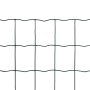 Set de euro valla acero verde 25x0,8 m
