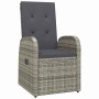 Conjunto de Comedor de Jardín 5 pcs Gris ratán sintético