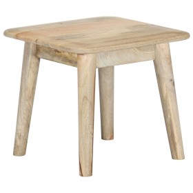 Mesa de centro de madera maciza de mango 45x45x40 cm