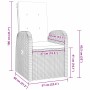 Conjunto de Comedor de Jardín 7 pcs Gris ratán sintético