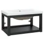 Bathroom structure with built-in black iron sink by vidaXL, bathroom vanities - Ref: Foro24-3101383, Price: 164,10 €, Discoun...