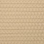 Cesta para ropa sucia algodón beige y blanco Ø55x36 cm