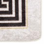 Alfombra lavable antideslizante beige claro 190x300 cm
